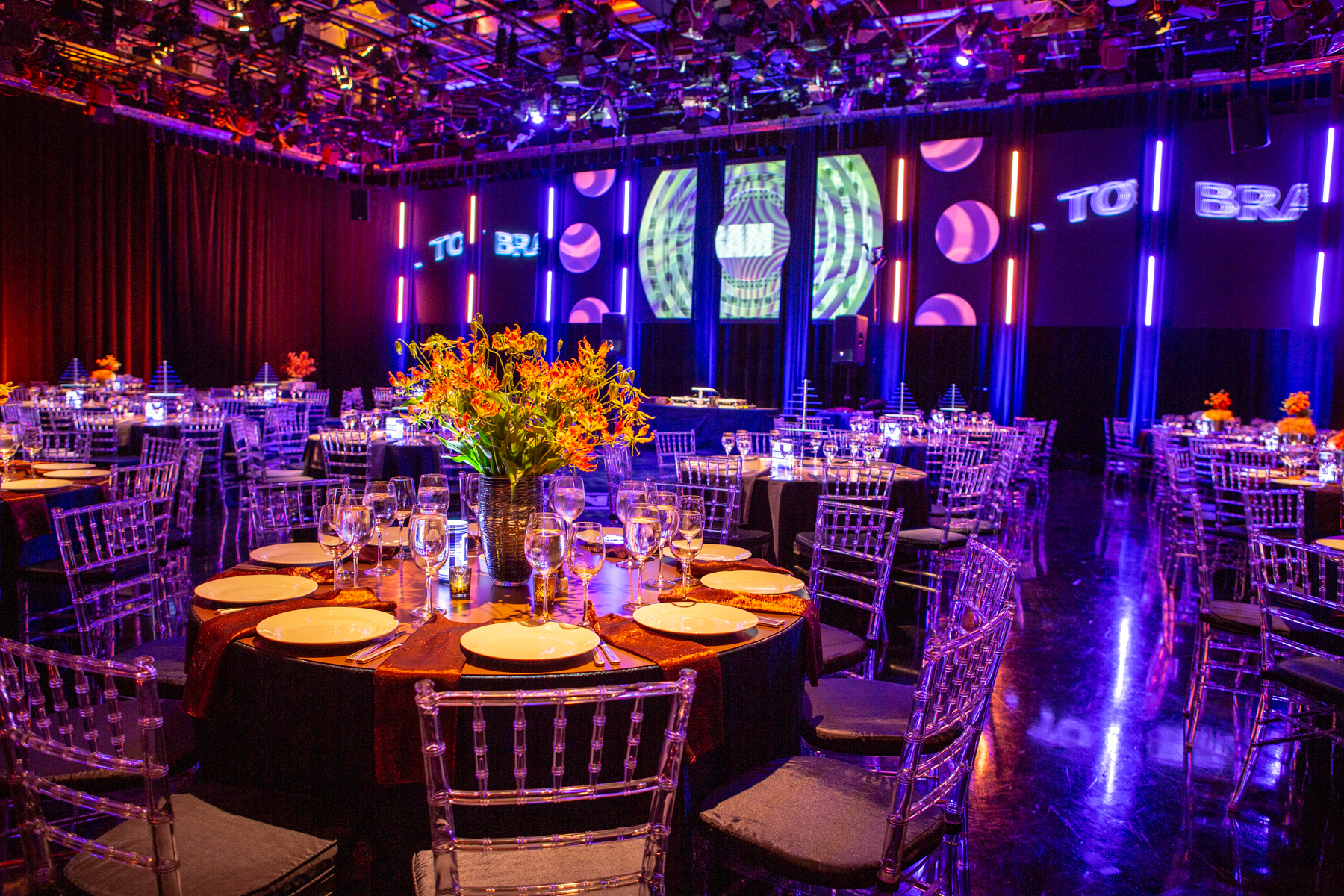 Branded LED centerpiece example 3